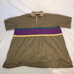 VINTAGE Silver Fern Windbreaker Polo Size Large